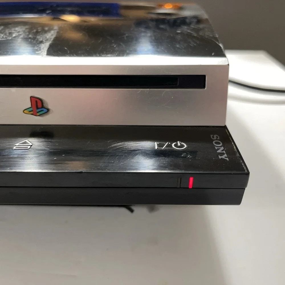 Sony PlayStation 3 PS3 Console + Power Cord CECHK01 Parts Or Repair Red Light